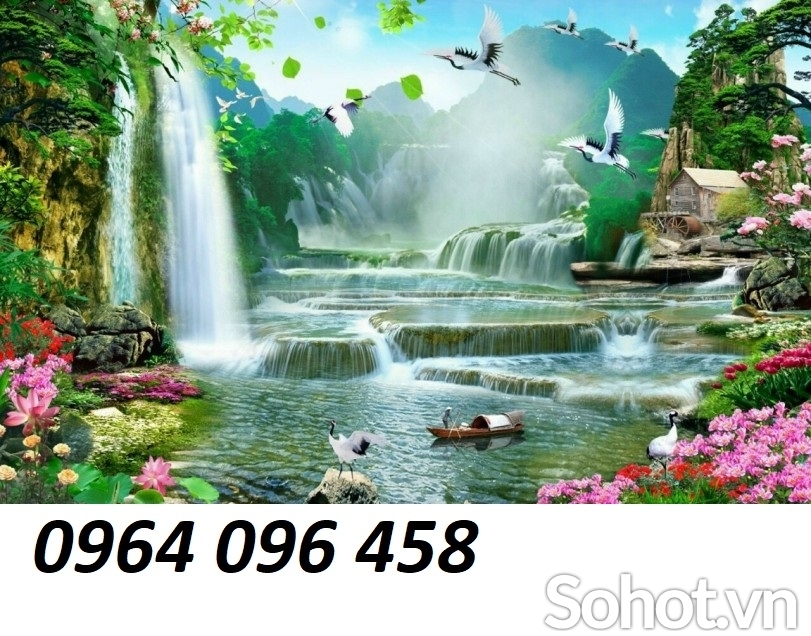 Tranh cảnh đồng quê - tranh gạch 3d cảnh đồng quê - HSS2