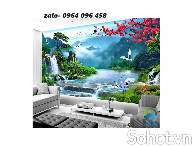 Tranh gạch 3d ốp tường phong cảnh đồng quê - DA32