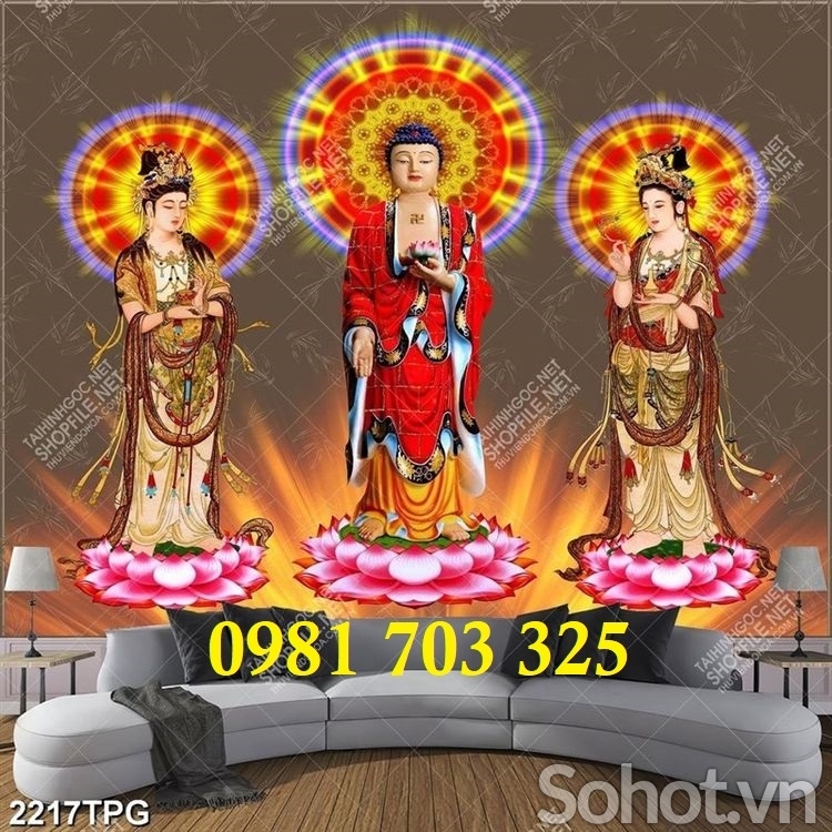 Gạch tranh Phật giáo 3D