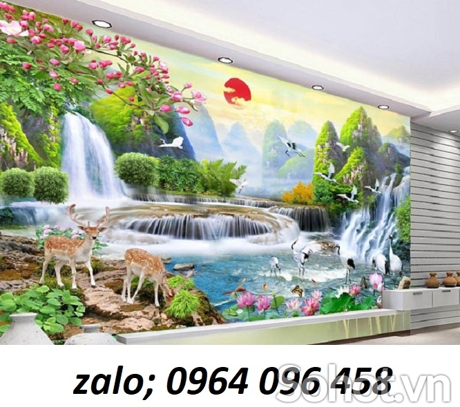 Tranh gạch 3d  phong thủy hút tài lộc - 233XP