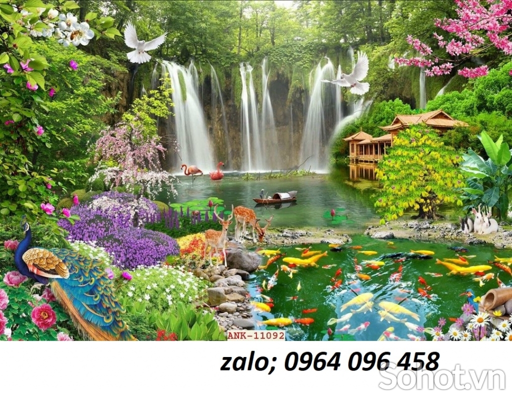Tranh gạch 3d phong cảnh đồng quê - CBVV8
