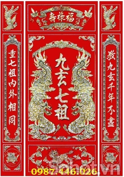 Gạch tranh phòng thờ đẹp