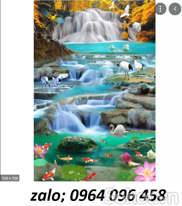 gạch 3d tranh khổ dọc - SX10