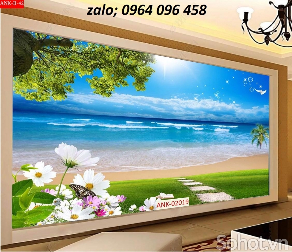 Gạch tranh 3d cảnh biển - 655XY