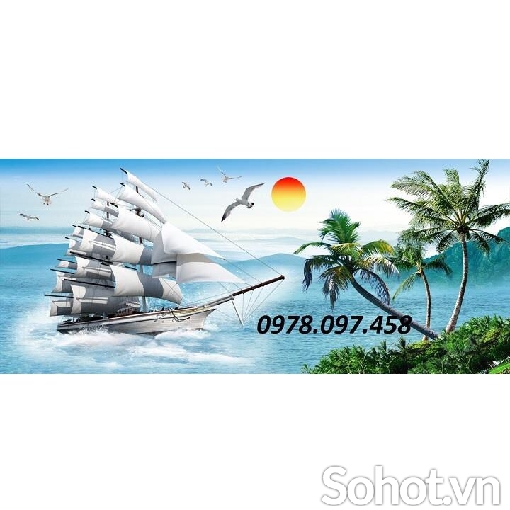 Quảng Nam - tranh gạch thuyền buồm xuôi gió