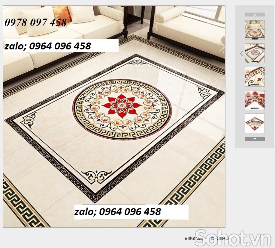 Gạch thảm lát nền phòng khách trang trí - 55XL