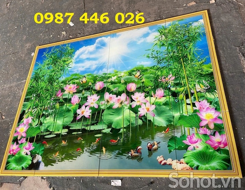 Gạch tranh phong cảnh 3d HP384