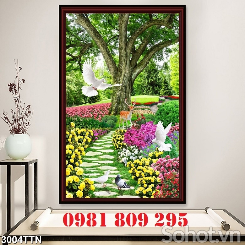 Mẫu gạch 3d thiên nhiên cao cấp