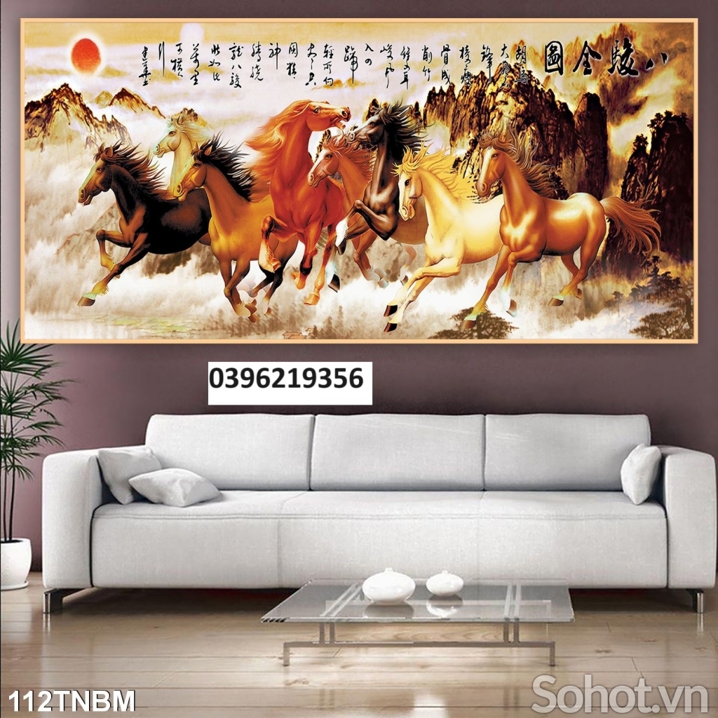Tranh gạch men ngựa mã đáo