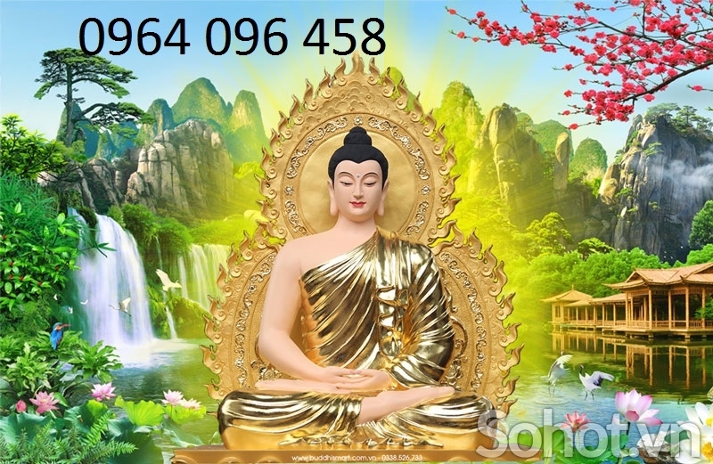 Tranh gạch men 3d ốp tường phòng thờ - 988CP