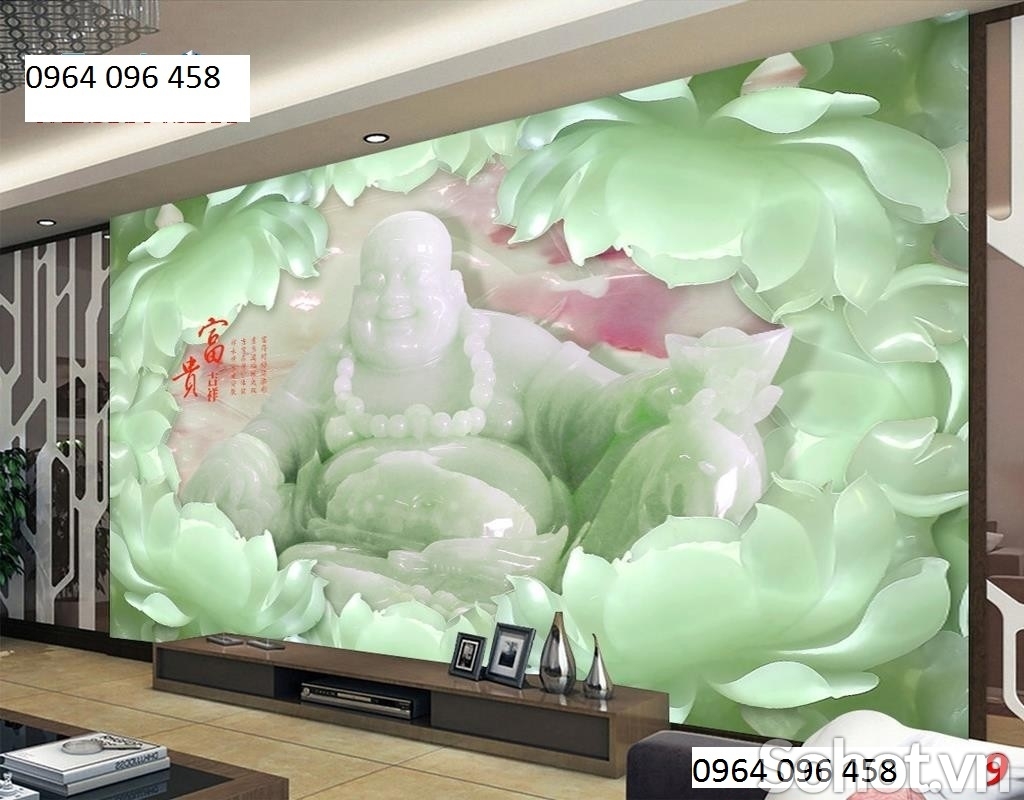 Tranh gạch phật di lặc 3d - HDCX33