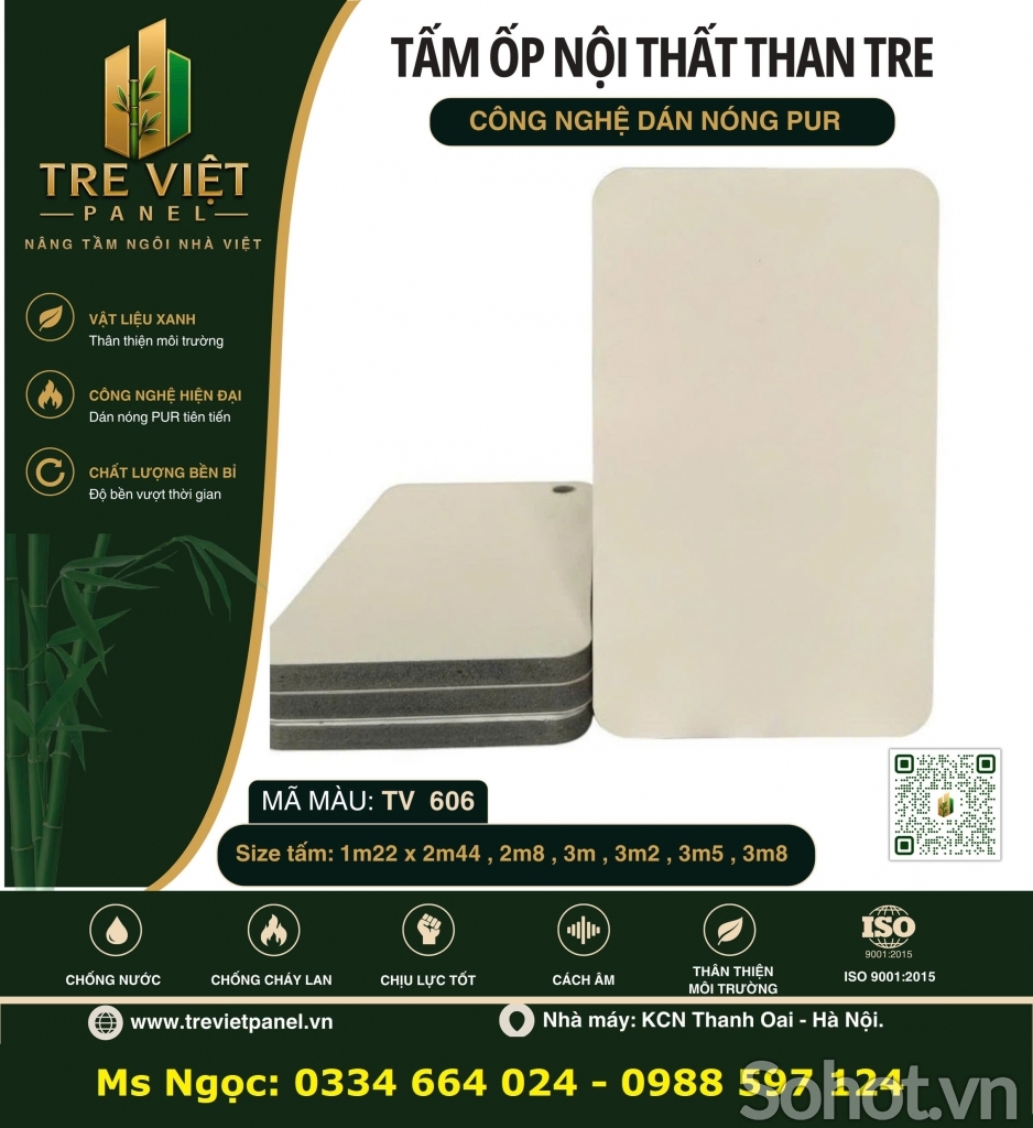Tấm than tre ốp tường