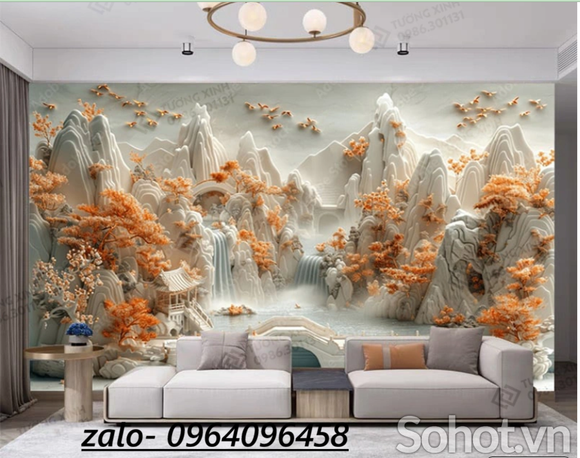 Tranh gạch 3d mẫu mới hiện đại - MBV31
