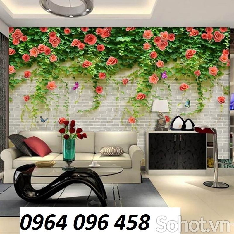 Tranh gạch 3d hoa hồng leo - SCX32