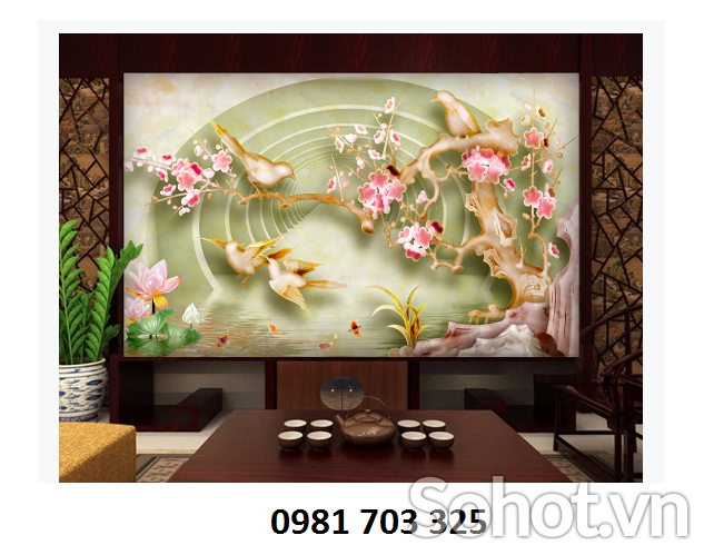 tranh sứ ngọc- tranh gạch men trang trí
