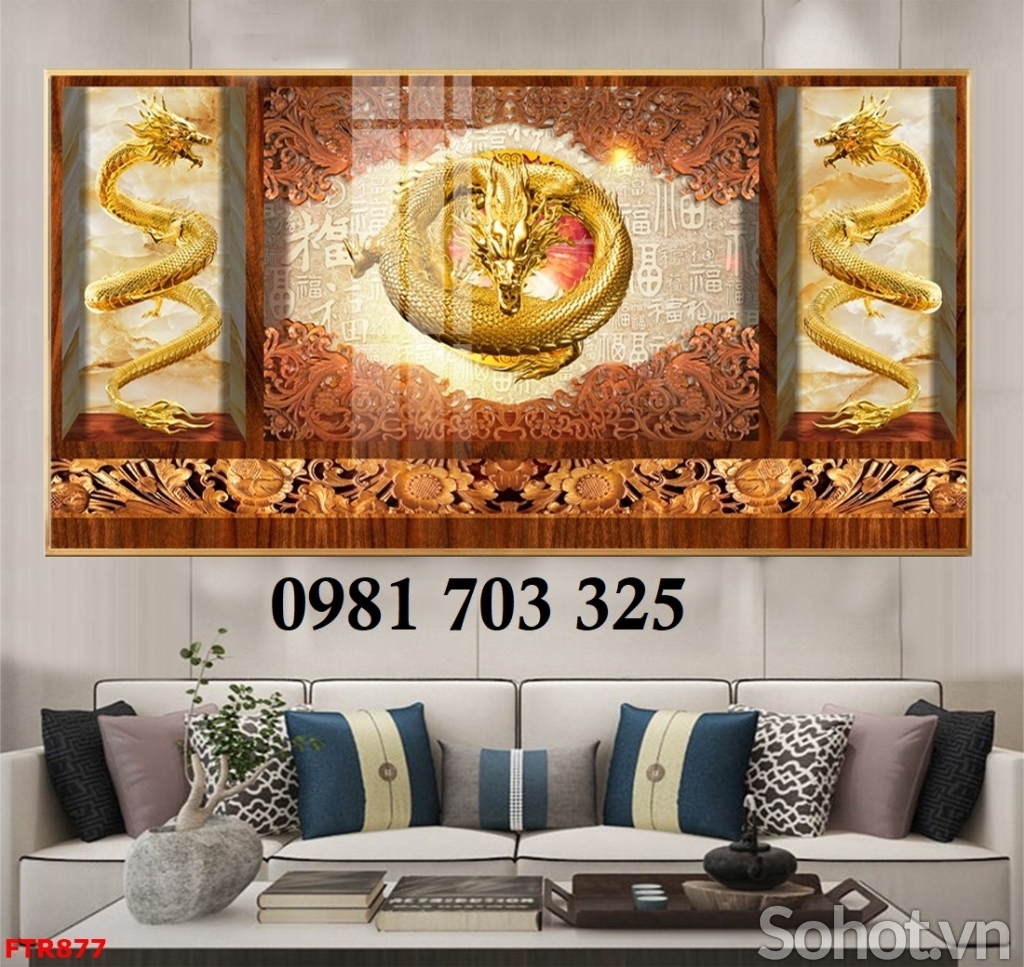 Tranh gạch phong thủy tuổi rồng