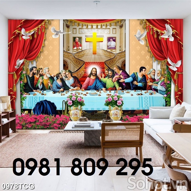 Gạch 3d thiên chúa - tranh công giáo