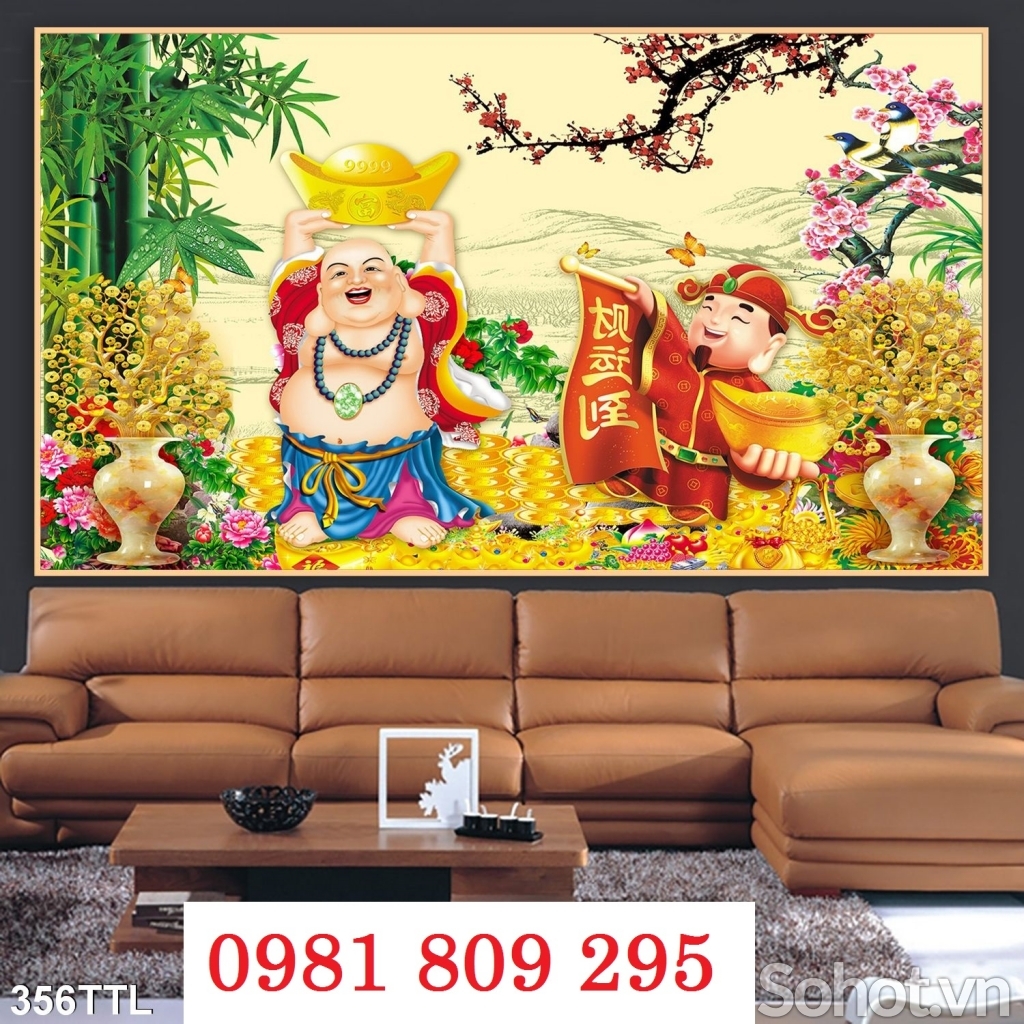 Gạch tranh 3d cây kim tiền