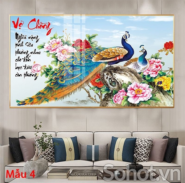 Tranh gạch 3d trang trí phòng khách - VBN89