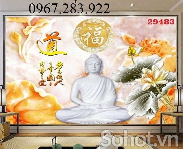 Gạch tranh- Tranh phòng thờ Phật Giáo