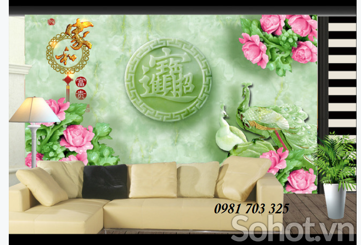 tranh sứ ngọc, gạch tranh 3D trang trí