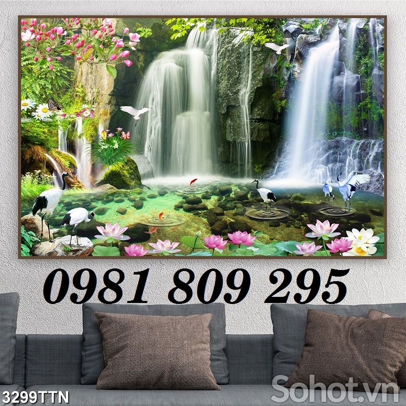 Tranh 3d phong cảnh - tranh gạch 3d phong cảnh