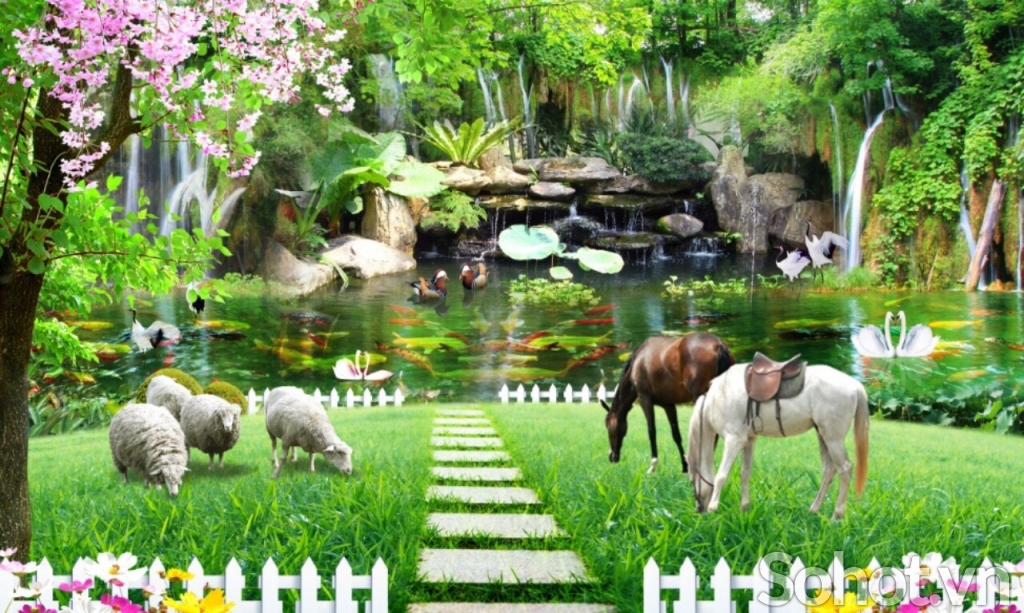 Tranh gạch 3d - gạch tranh 3d dán tường - 832XP