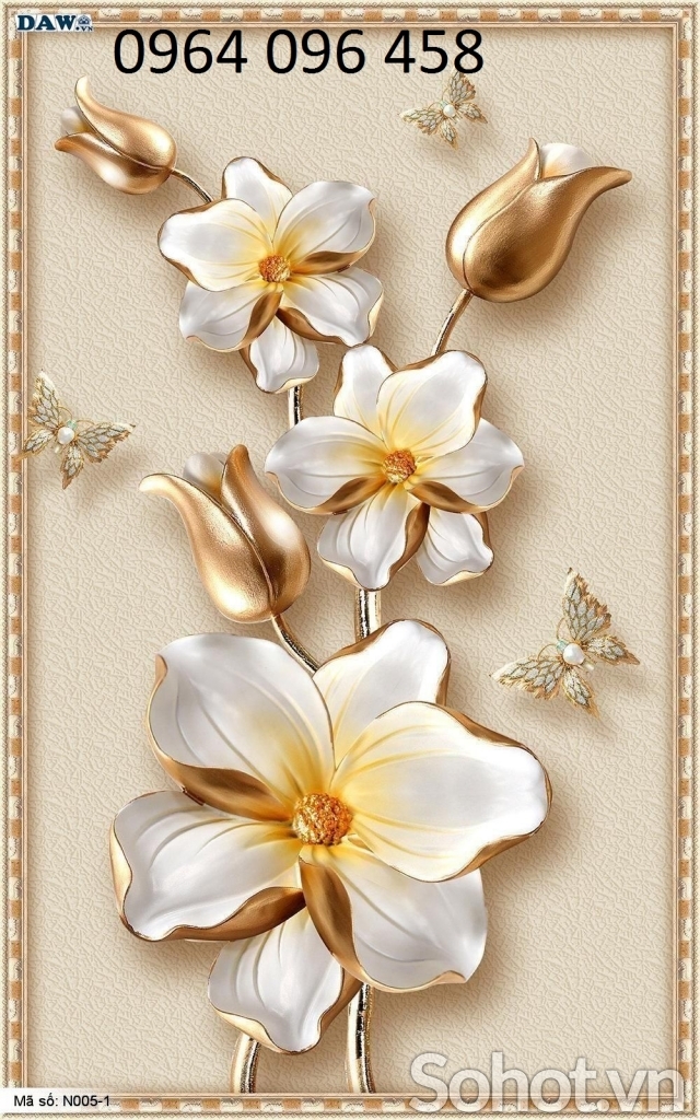 Tranh phong thủy 3d - tranh gạch 3d phong thủy - JNNN7