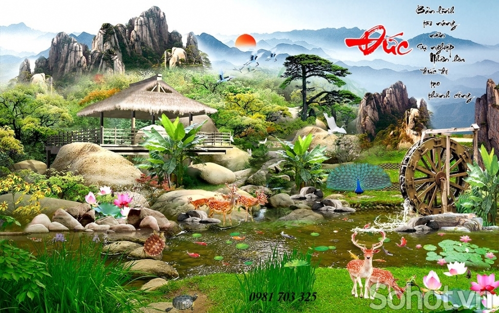 Tranh gạch men 3D trang trí