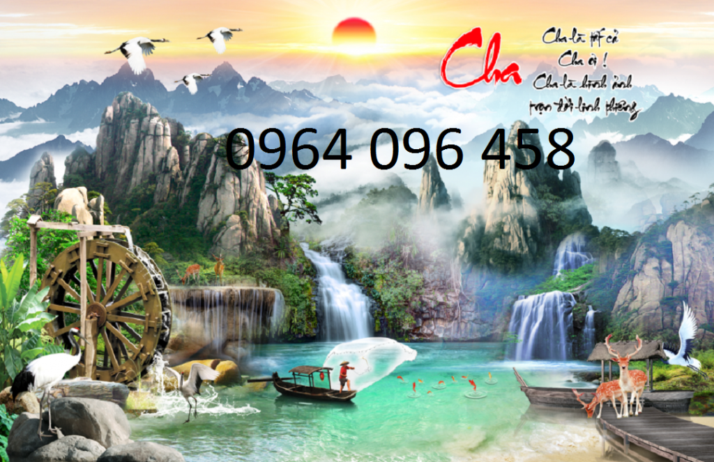gạch 3d tranh cảnh đồng quê - LH76