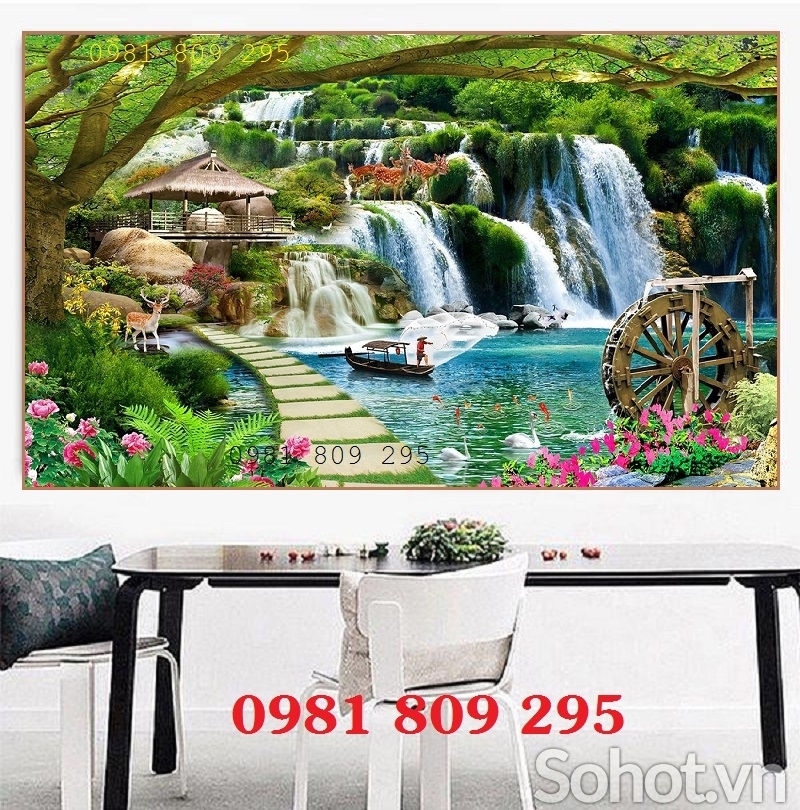 Gạch tranh , tranh gạch phòng khách HN9292