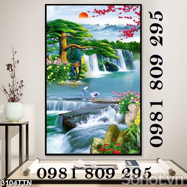 Tranh gạch khổ dọc , gạch trang trí cao cấp