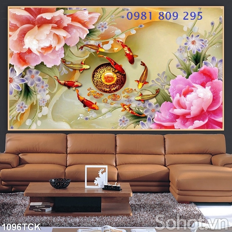 Gạch 3d mẫu đơn sứ ngọc HP6655