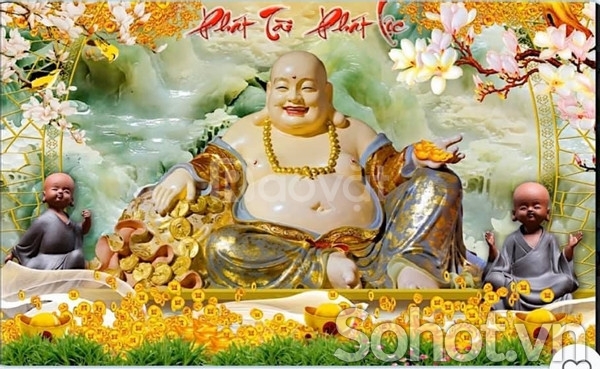 Tranh gạch 3d phật di lặc - XP098