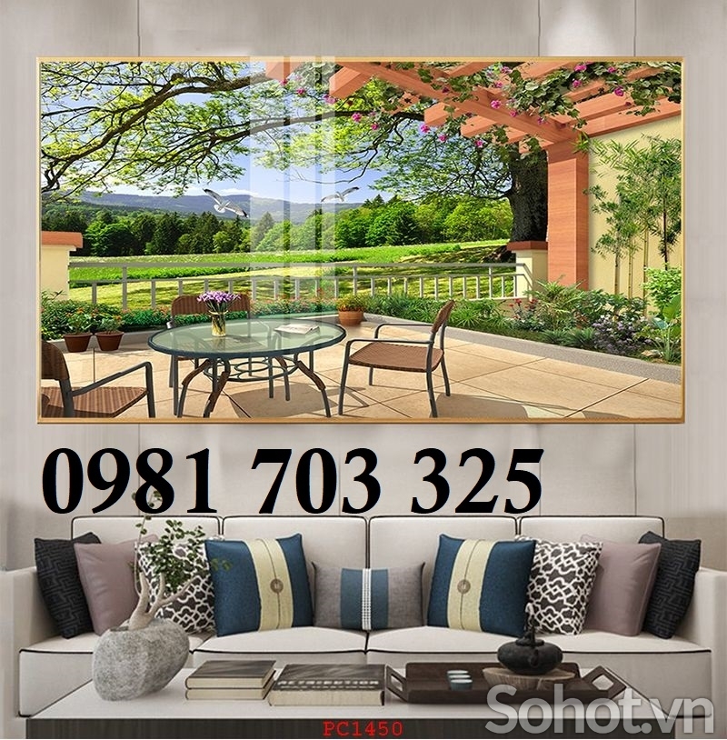 Tranh gạch 3d trang trí đẹp phong cảnh