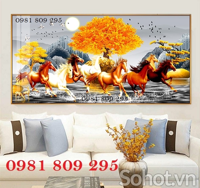 Tranh gạch 3d cây kim tiền