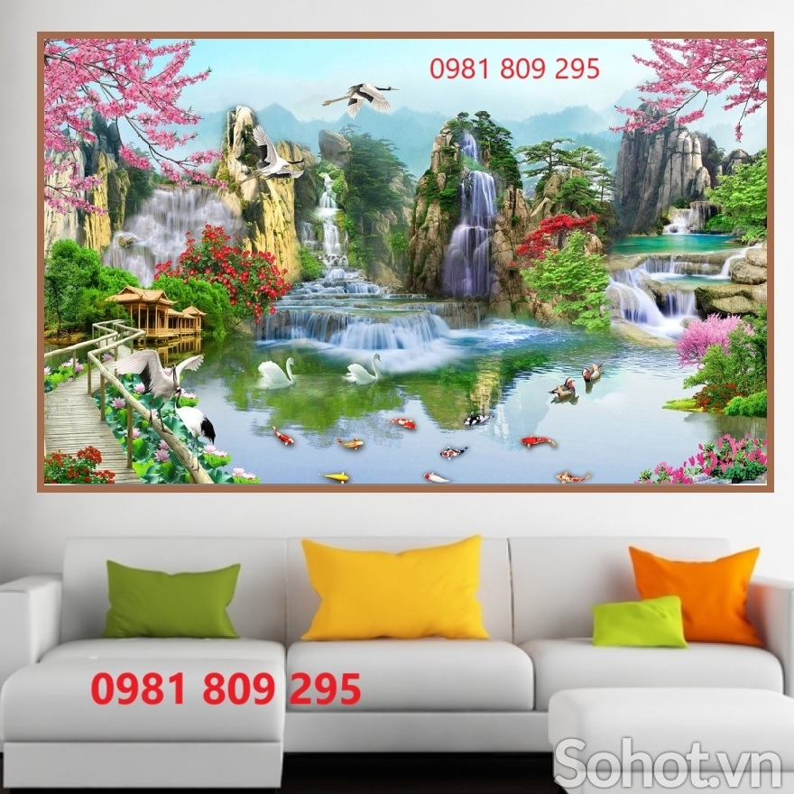 Gạch tranh tường, gạch 3d tranh trang trí 3d