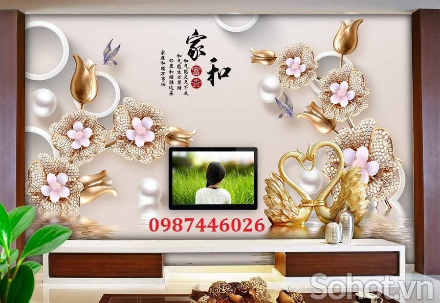 Tranh 3d gạch tranh ốp tường HP9744