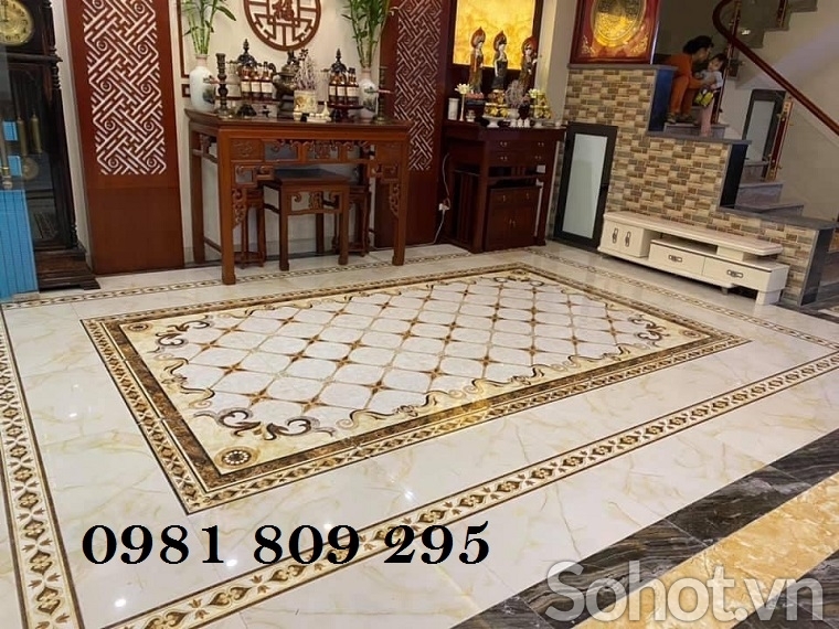 Gạch thảm trang trí phòng khách