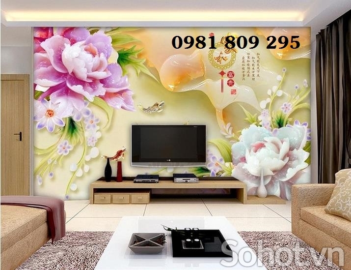 Gạch 3d mẫu đơn sứ ngọc HP6655