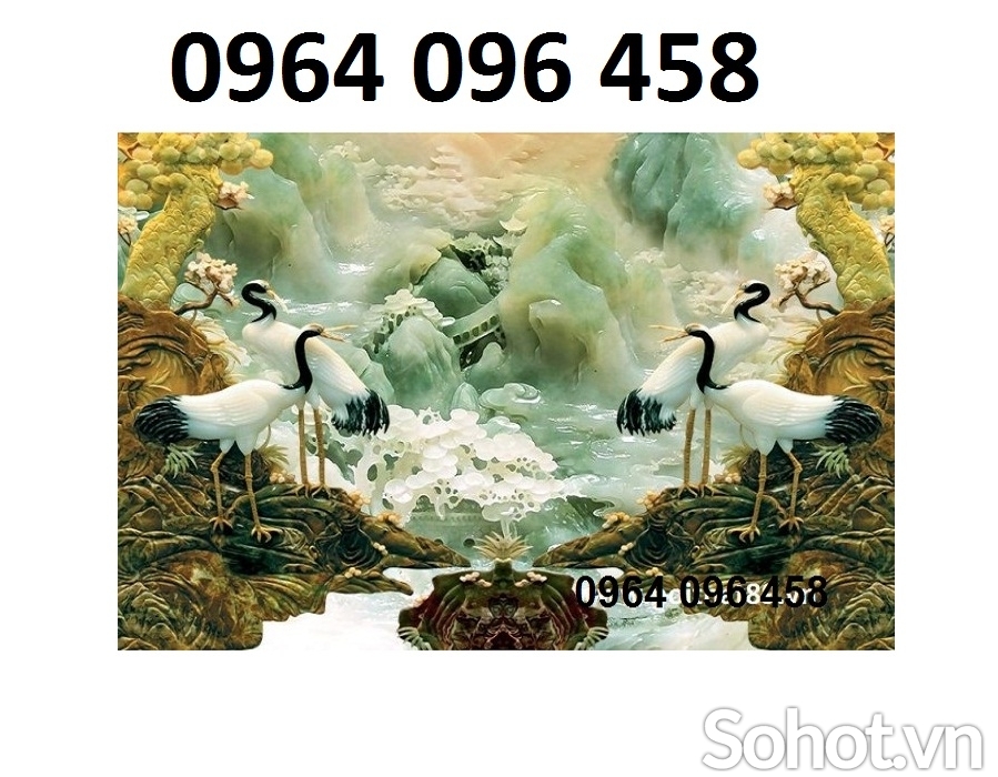 Tranh gạch ốp tường hoa sứ ngọc 3d - XDSX33