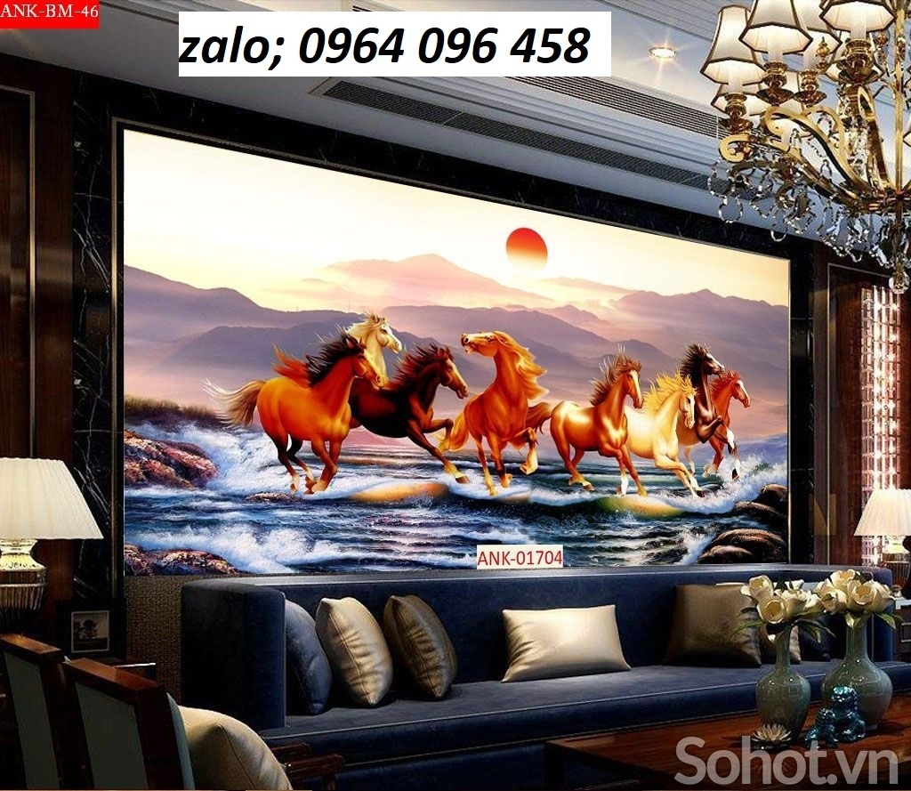 Mẫu tranh gạch 3d mã đáo thành công - 65QXH