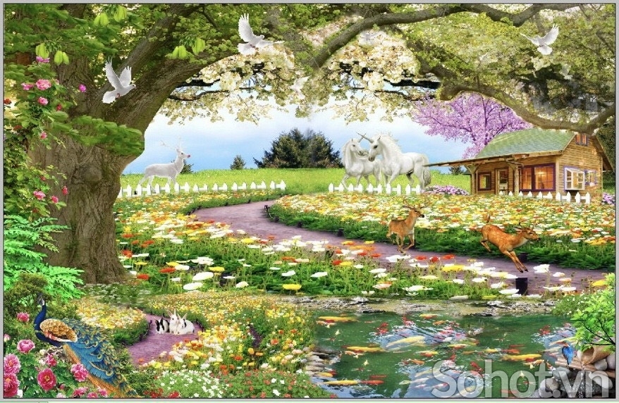 tranh 3d - tranh gạch 3d - gạch tranh 3d - 655P