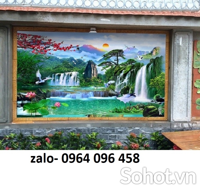Tranh gạch 3d ốp tường rào - 975CN