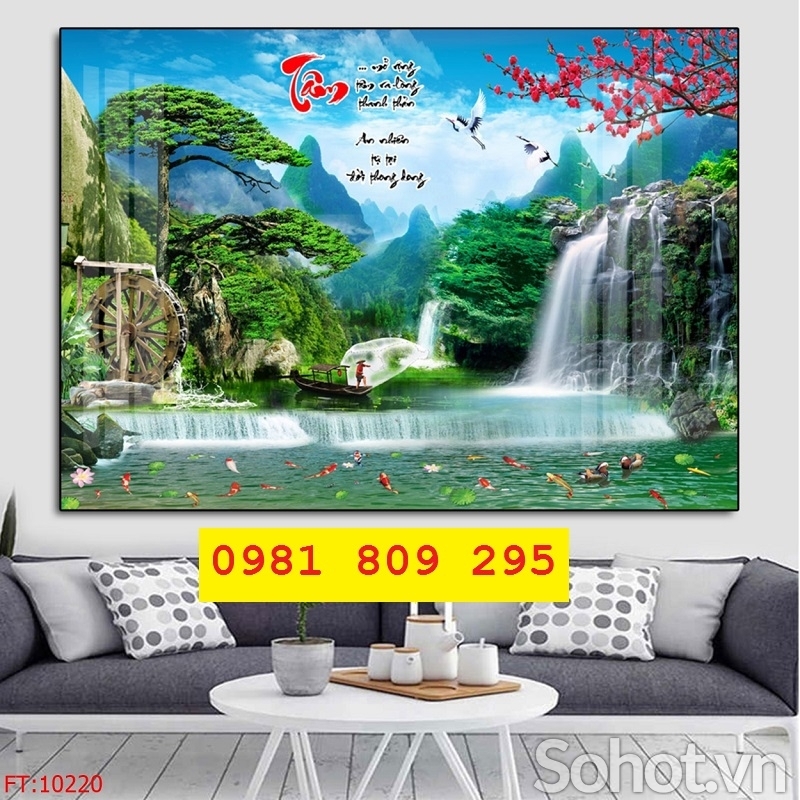 Gạch trang trí phong cảnh , gạch 3d