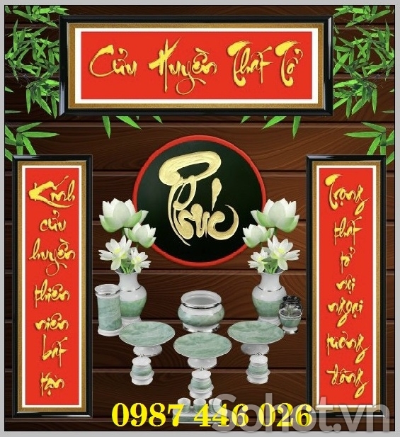 Tranh gạch phòng thờ 3d HP97373