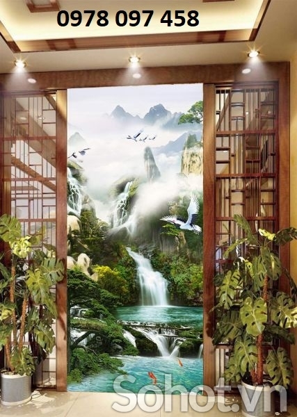 Gạch tranh 3D - tranh phong cảnh đẹp
