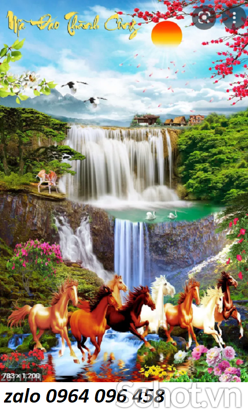 Tranh gạch mã đáo thành công - GVBBN87