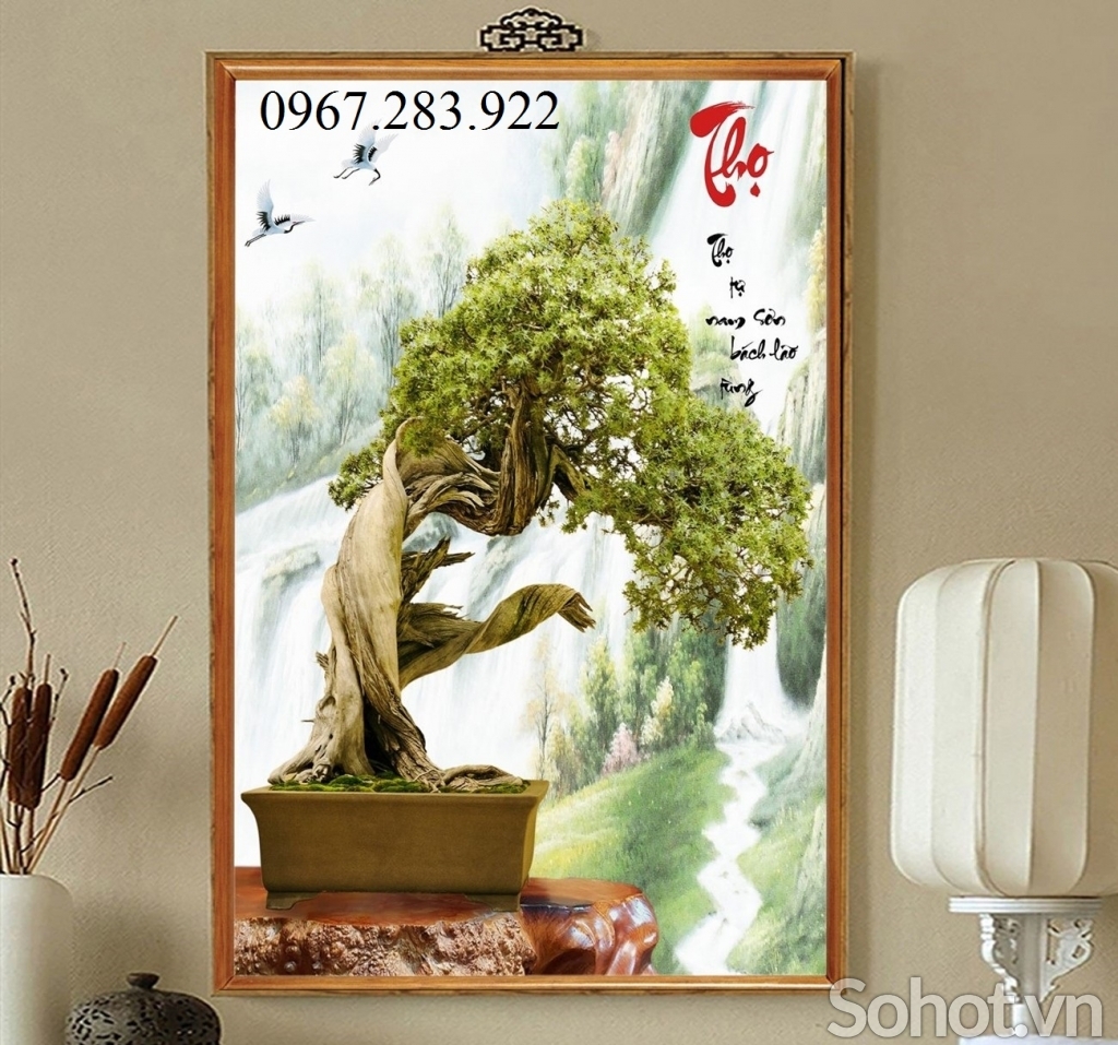 Tranh gạch trang trí- Tranh cây cảnh