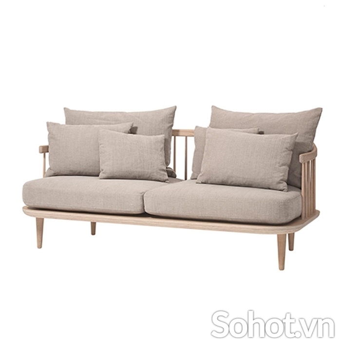 Sofa song tiện sồi Mỹ 1m6 - 2m